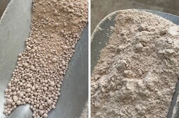 Пробное измельчение бентонитовой глины